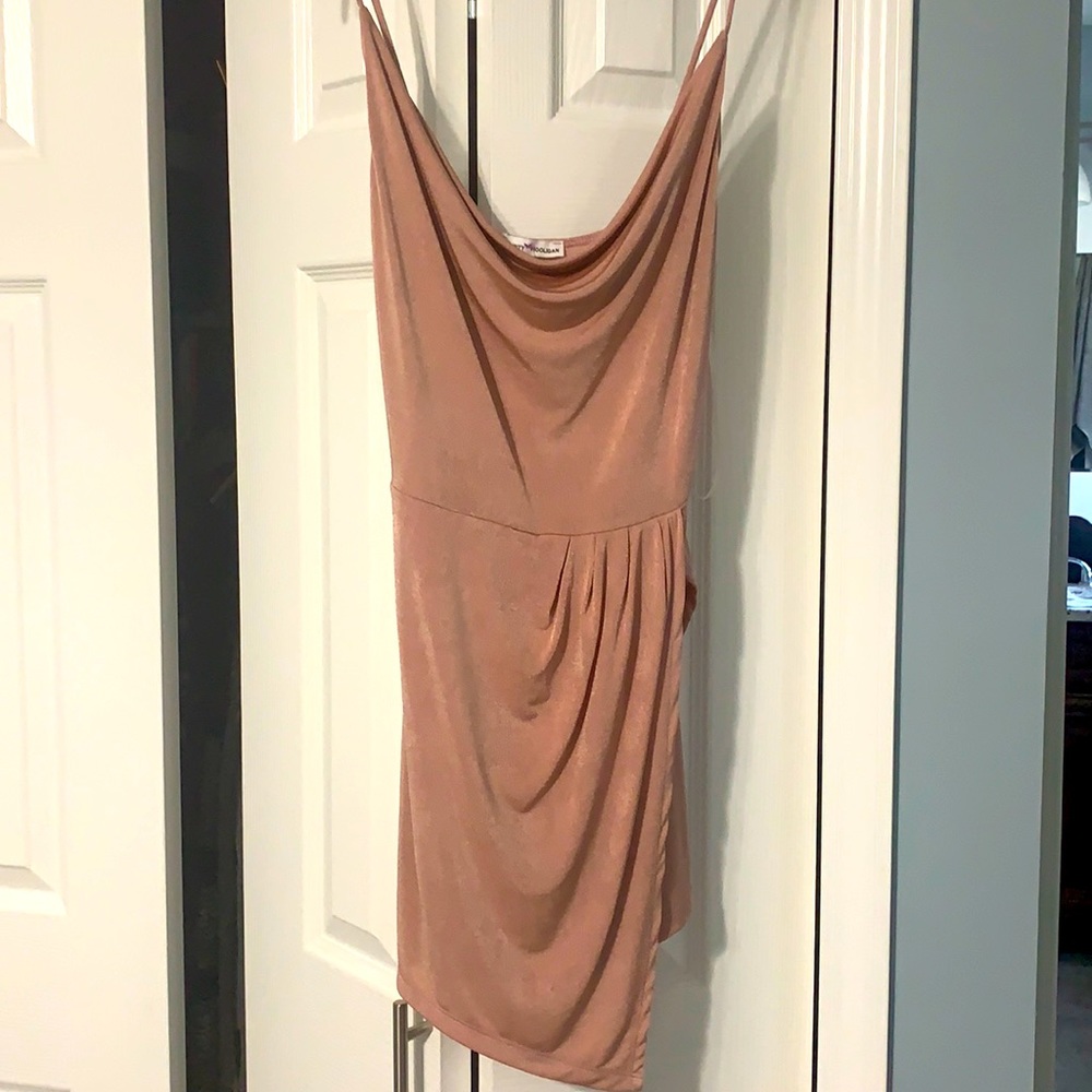 Dainty Hooligan pink silk romper